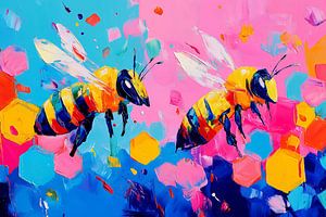 Pop Art Bienen