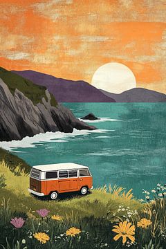 Vanlife in Pink no.2 van Studio BB