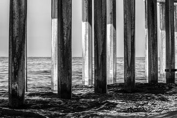 Scripps Pier - Herhalende patronen van Joseph S Giacalone Photography