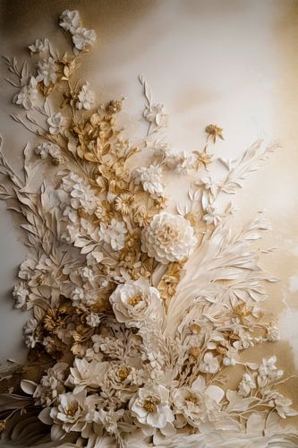 Bloemen Rococo Schilderij