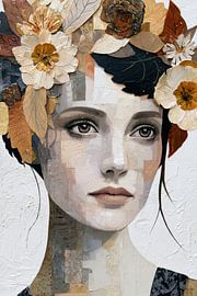 vrouw met bloemen