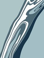 Abstracte afbeelding blauwe tinten
