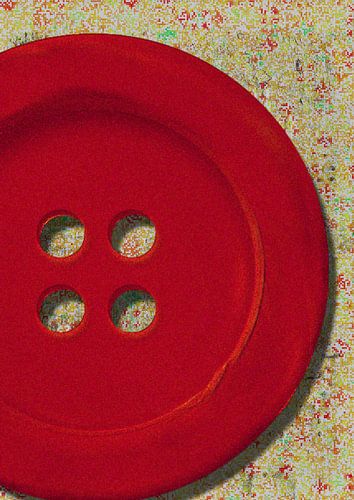 Rode Knoop Minimalistisch Object Abstracte Wanddecoratie