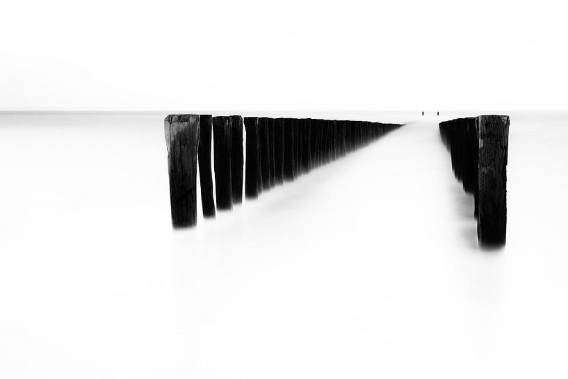 Tête de mât noir et blanc par Ingrid Van Damme fotografie