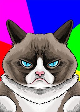 Grumpy Cat Meme van Adam Khabibi