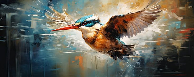 Birds: Kingfishers by Eye catching paintings