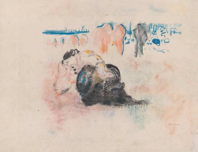 Jules Schmalzigaug - Schwarze Mann und blauer Horizont von Peter Balan