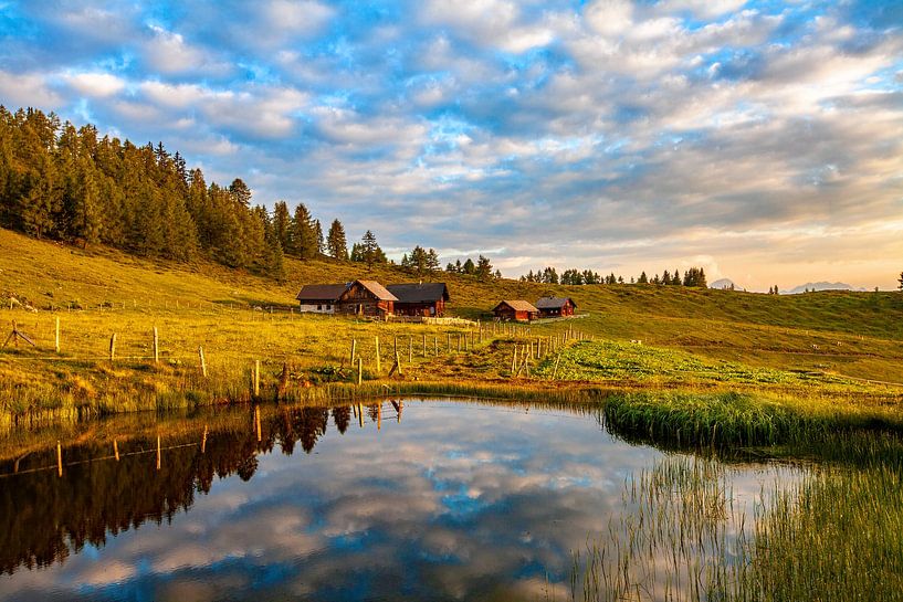 The huts on the Lackenalm by Christa Kramer