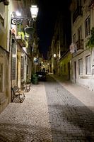 Silence at night in the heart of Lisbon