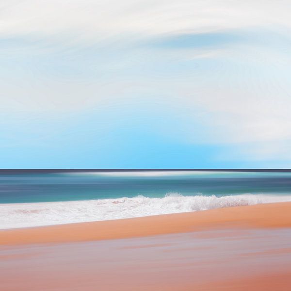Calm sea view - Abstraction by Dirk Wüstenhagen