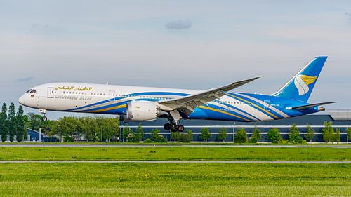 Avion de ligne Boeing 787-9 d'Oman Air.