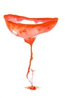 Orange Cocktail Glass