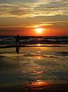 Sonnenuntergang  Bergen aan Zee von Jessica Berendsen Miniaturansicht