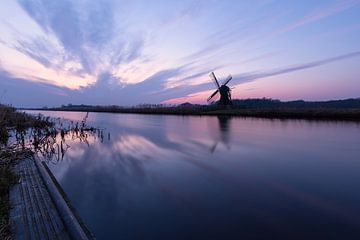 Tjongermolen with Smooth Water - Timeless Rest and Movement by KB Design & Photography (Karen Brouwer)