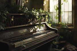 Forgotten piano in nature by Art & Soul Creations