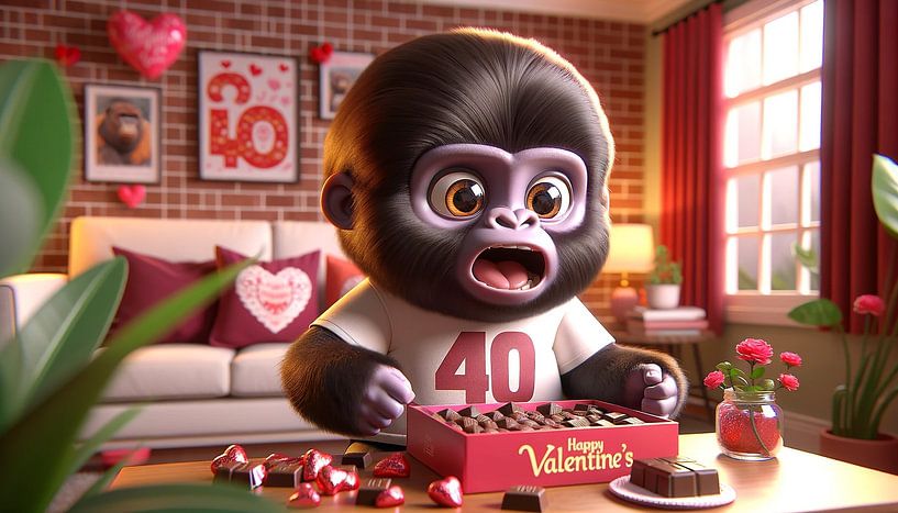Zoete verleiding op Valentijnsdag van artefacti