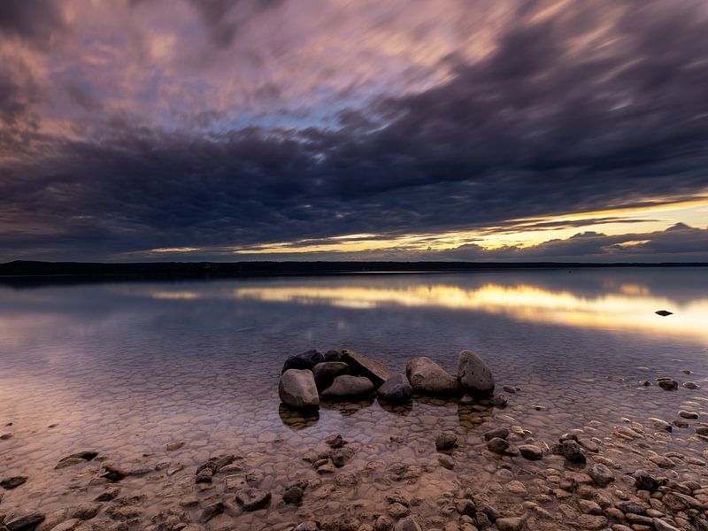 Kleurenspel aan de Ammersee van Teresa Bauer