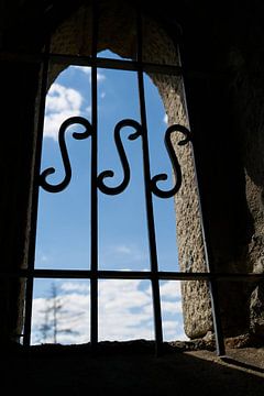 Fenstergitter am historischen Kaiserturm in Hasserode von Heiko Kueverling