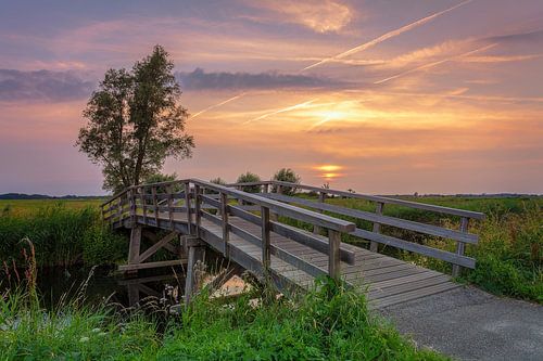 Zonsondergang Sandebuur Drenthe