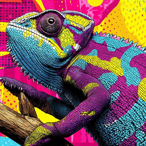 Pop Art Chameleon No. 2