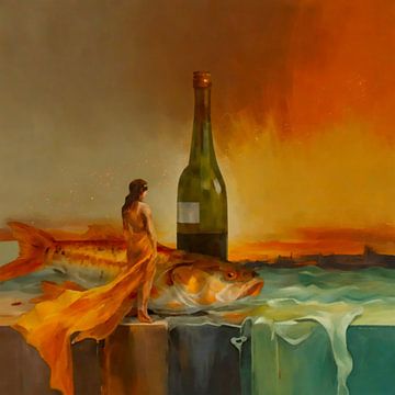 Chardonnay op de rug van de stroom van Ria van Werven