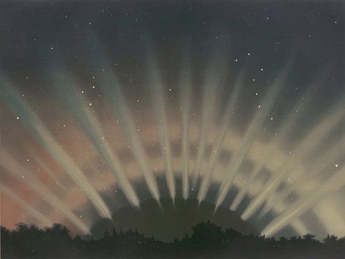 Étienne Léopold Trouvelot, ‘Aurora Borealis’ in The Trouvelot Astronomical Drawings Manual, 1882. van Teylers Museum