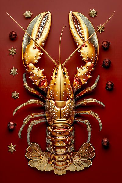 Lobster Luxe - Christmas Lobster by Marianne Ottemann - OTTI
