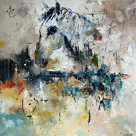 Ein weißes Pferd von pol ledent