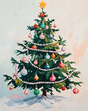 Festive Tree by Wonderful Art