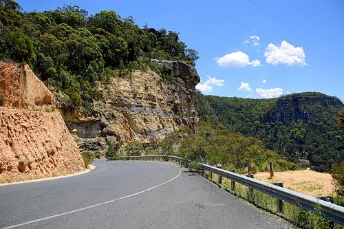 Snelle stop bij de Wolgan Valley Lookout