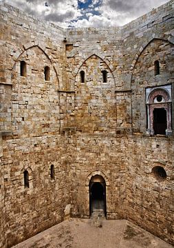 Inner courtyard of Castel del Monte by Leopold Brix