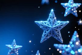 Velvety background, shining stars by Jean Pierre