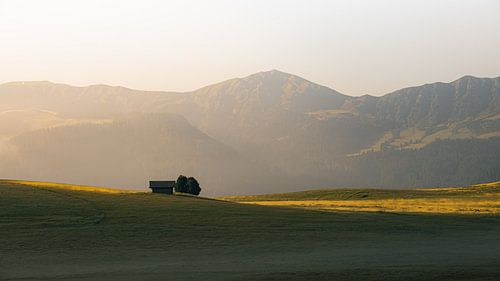 Een mooie ochtend in de Seiseralm
