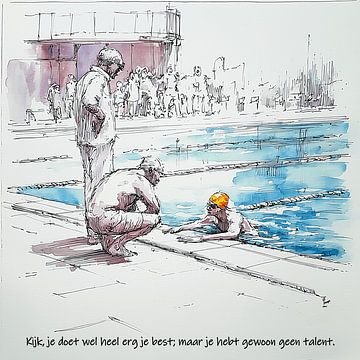 Talent conversation at the poolside