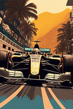 Formule 1 - Vector Art racecar van Tim Kunst en Fotografie