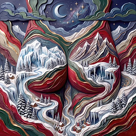 Am Arsch der Berge – Winterlandschaft von AidasignArt