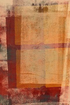 Abstract expressionisme met zachte raamvormen van Abstract Minimalist Art