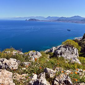 Panorama vanaf de Monte Pellegrino met uitzicht op de Etna van Silva Wischeropp