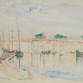 The harbour of Saint-Tropez (1906-1907) by Peter Balan