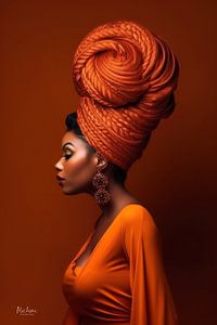 Coiffures extraordinaires - Orange Twirl