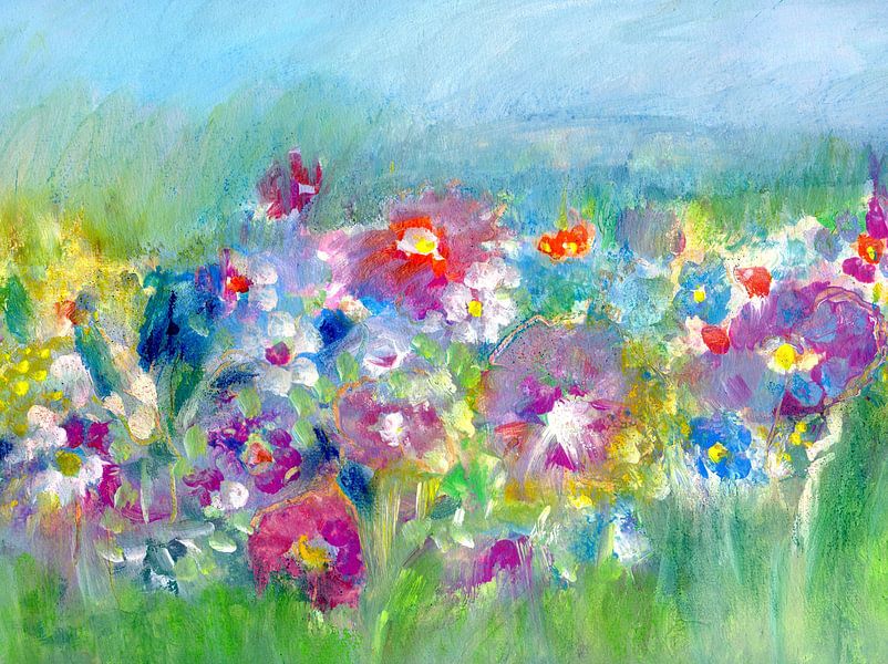 zomerse bloementaal van Claudia Gründler