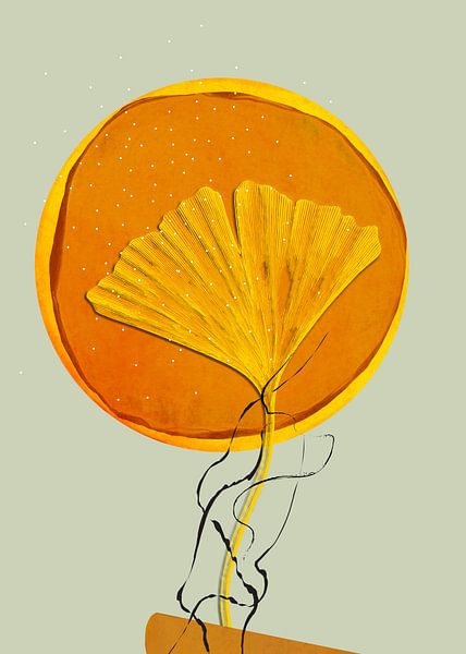 Minimal art #minimal biloba van JBJart Justyna Jaszke