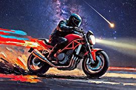 Through the Night on a Motorcycle VI by DeVerviersBelgium