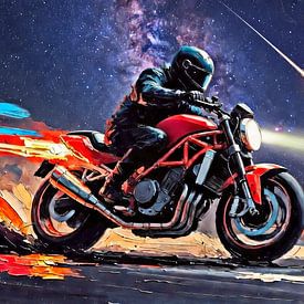 Through the Night on a Motorcycle VI by DeVerviersBelgium