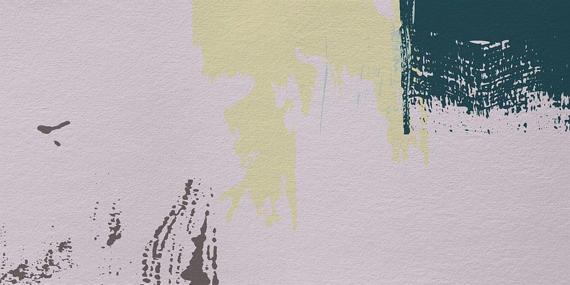Abstrakte minimalistische Kunst in Wild Wonder Flexa Farben in rosa, beige und blau von Dina Dankers