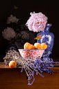 Stilleben 'Lavendel und Aprikosen von Willy Sengers Miniaturansicht