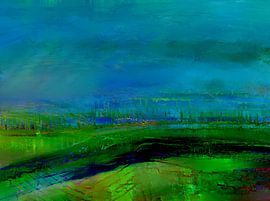 Landscape at night by Claudia Gründler