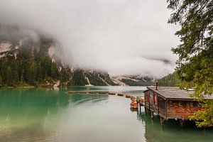 Pragser Wildsee in den Dolomiten.
