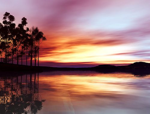 Tropische zonsondergang