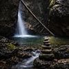 Silent balance at the waterfall by Christina Bauer Photos